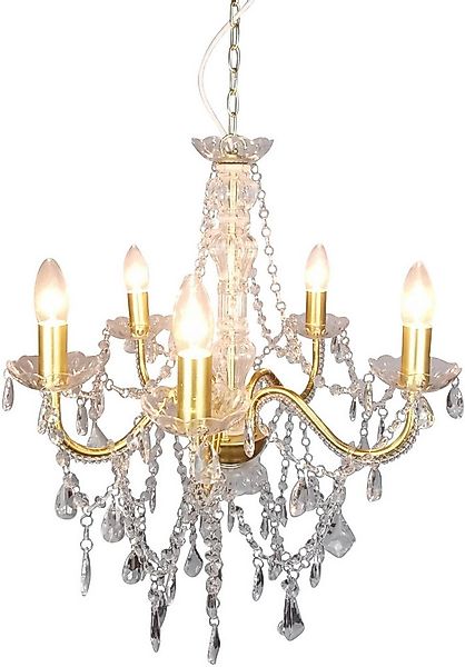 näve Kronleuchter Cecilia, Leuchtmittel wechselbar, 5flg., Kristallbehang a günstig online kaufen