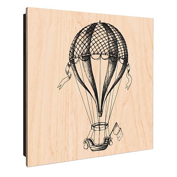 Banjado Schlüsselkasten Holz 30x30cm Schwarz Scharnier Rechts 50 Haken Desi günstig online kaufen
