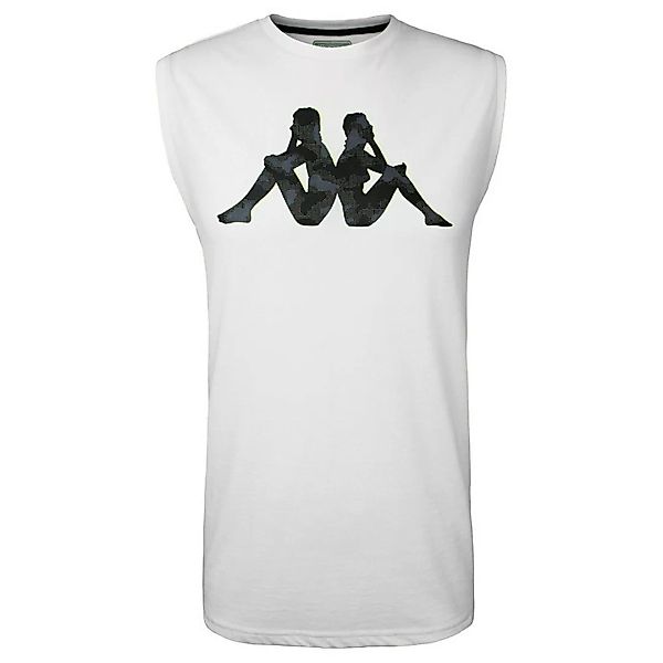 Kappa Glezio Ärmelloses T-shirt S White / Blue Indigo günstig online kaufen
