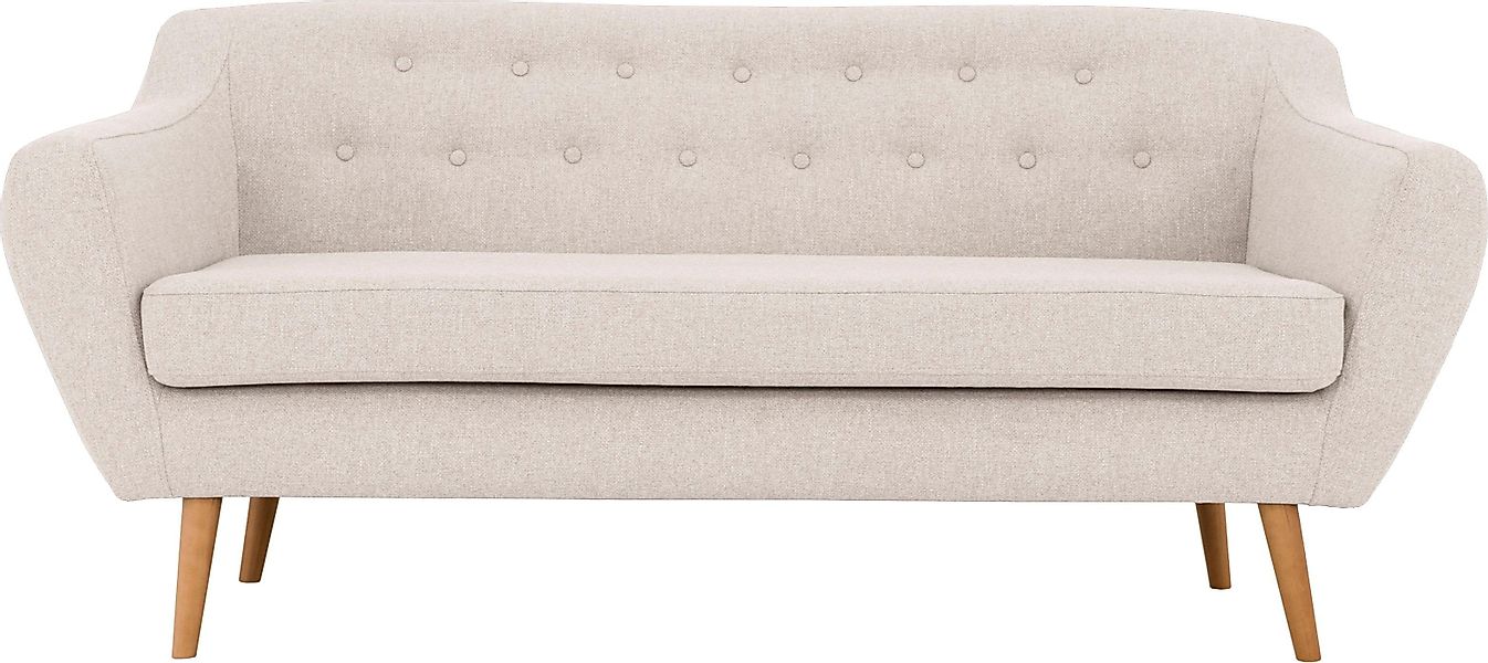 Home affaire 3-Sitzer "Renne" mit Heftung im Rücken im skandinavischem Stil günstig online kaufen