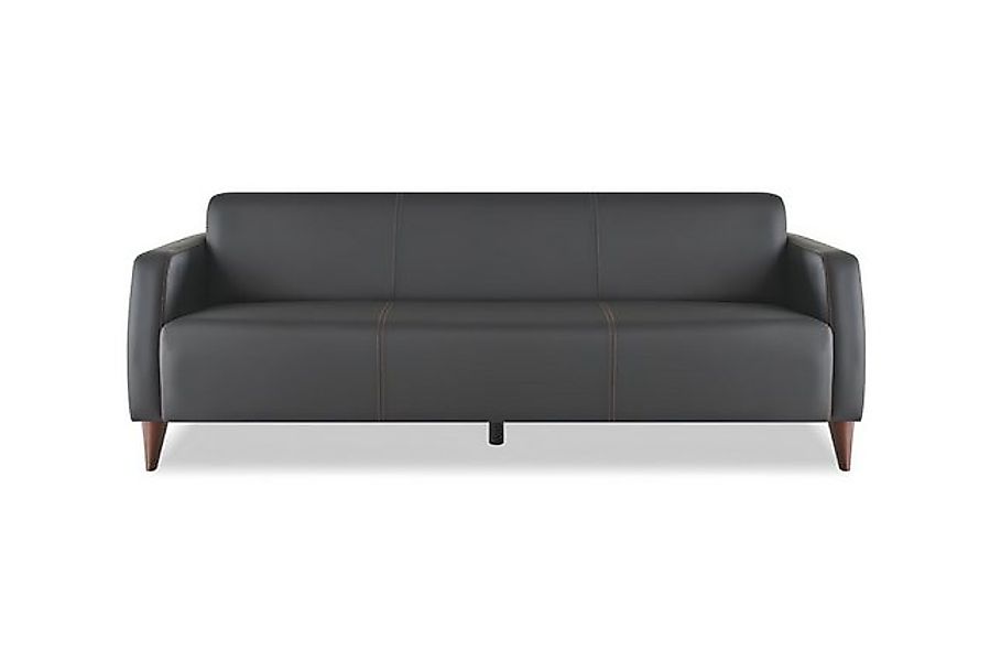 JVmoebel 3-Sitzer Ledersofa 3-Sitzer Sofa Schwarz Leder Holz Modern Vielsei günstig online kaufen