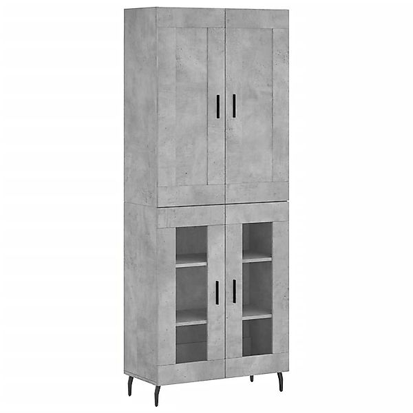 vidaXL Highboard Highboard Betongrau 69,5x34x180 cm günstig online kaufen