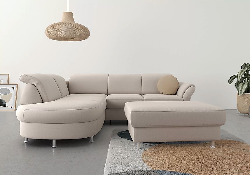 sit&more Ecksofa "Apulia L-Form", wahlweise Bettfunktion, Bettkasten und Ko günstig online kaufen