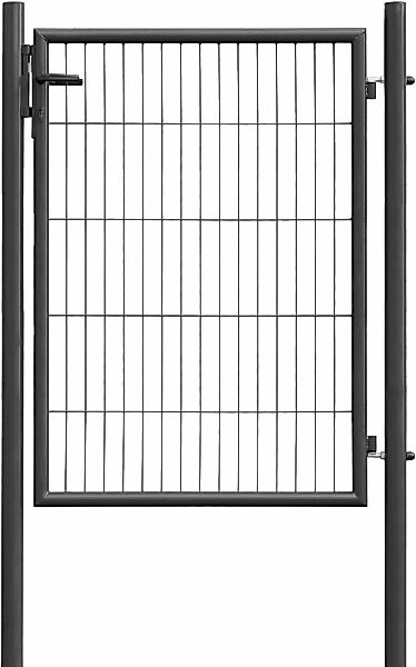 GARDEN N MORE Zauneinzeltür "Einzeltor Standard", (Set), 125 cm hoch, anthr günstig online kaufen