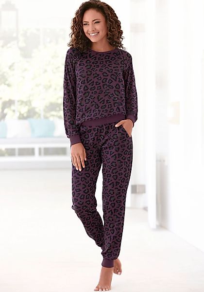 Vivance Dreams Pyjama 2-teilig, 2 tlg. mit tonalem Animalprint günstig online kaufen