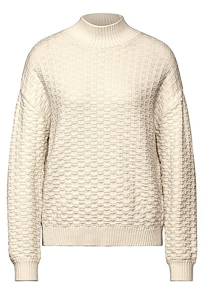 STREET ONE Rundhalspullover Strukturpullover günstig online kaufen