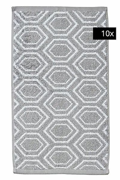 done.® Gästehandtücher »DAILY SHAPES«, (10 St., 10 Gästehandtücher) günstig online kaufen
