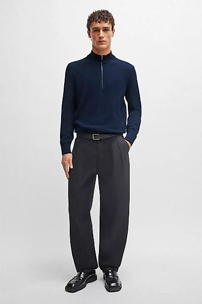 BOSS Ebrando-P Halfzip Pullover Navy - Größe L günstig online kaufen