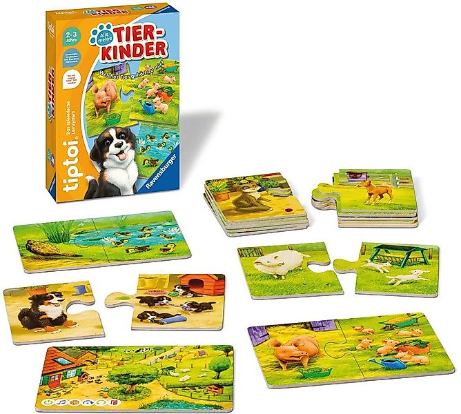 Ravensburger Puzzle tiptoi® Alle meine Tierkinder, günstig online kaufen
