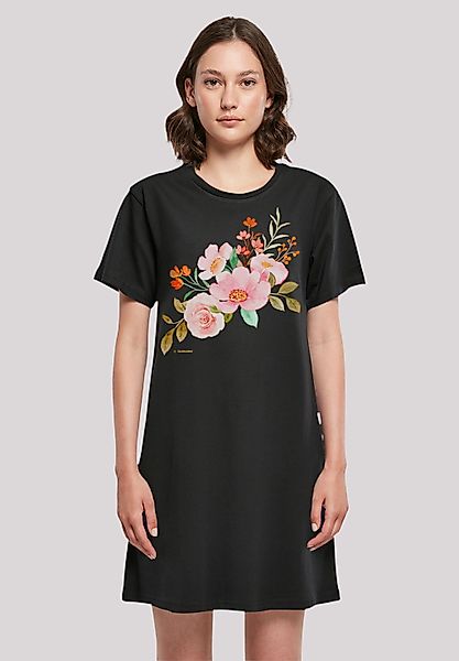 F4NT4STIC Shirtkleid "Blumenmuster Damen T-Shirt Kleid" Ohne Taschen Print günstig online kaufen