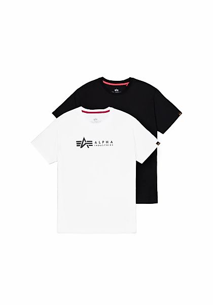 Alpha Industries Rundhalsshirt "Label T 2 Pack", (Packung, 2 tlg., 2er-Pack günstig online kaufen