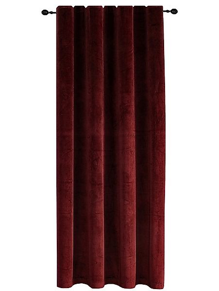 Haus und Deko Gardine Verdunkelungsvorhang Samt weich Vorhang Kräuselband b günstig online kaufen