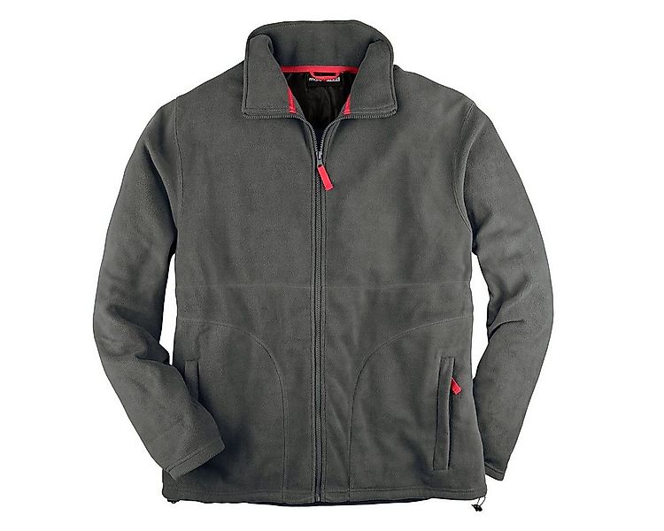 marc & mark Fleecejacke Marc & Mark Fleecejacke Übergröße grau günstig online kaufen