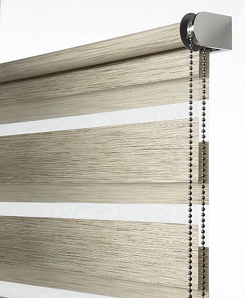 GARDINIA Doppelrollo »de luxe«, halbtransparent, Sichtschutz, mit Bohren/oh günstig online kaufen