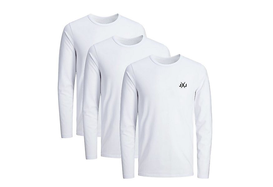 Jack & Jones Langarmshirt JCORISE INFINITY TEE LS CREW NECK 3-Pack Herren L günstig online kaufen