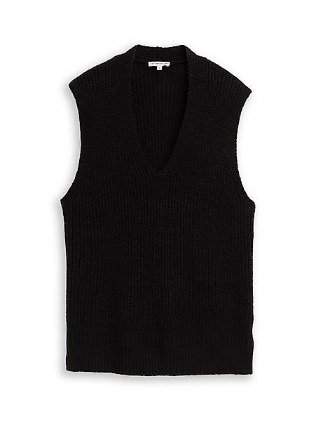 TOM TAILOR Kurzweste Pullunder mit V-Ausschnitt günstig online kaufen