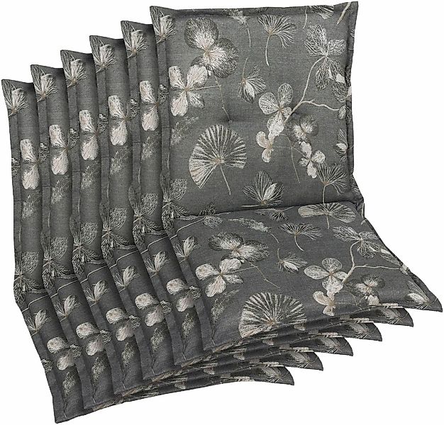 KONIFERA Sesselauflage Natur Look taupe - Maße BxLxH ca.: 50 cm x 100 cm x günstig online kaufen