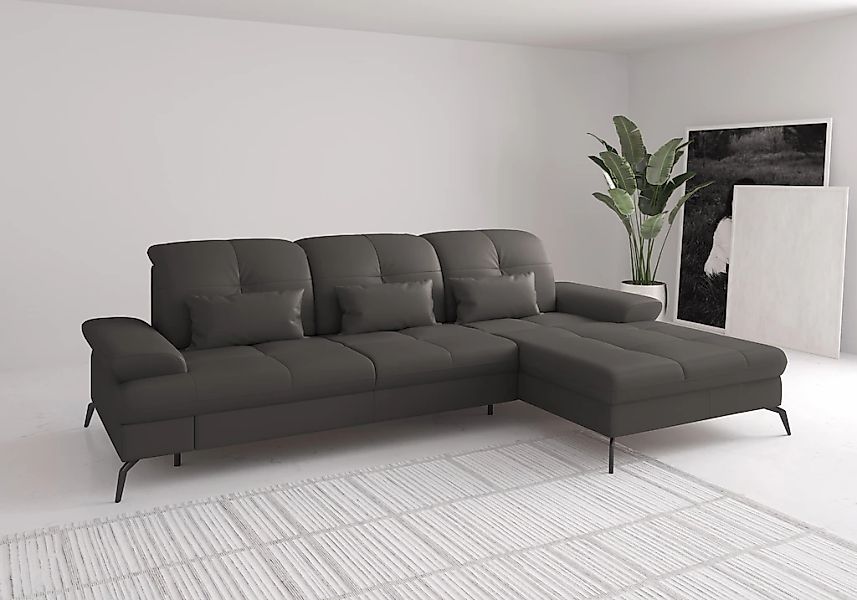 sit&more Ecksofa "Amica, L-Form, inkl. Sitztiefenverstellung & Armteilverst günstig online kaufen