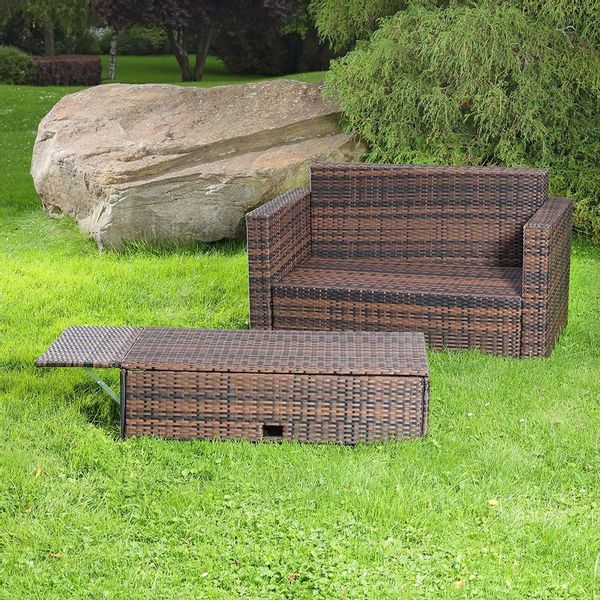 Melko Gartenlounge-Set Gartensofa Lounge Sessel Gartenmöbel günstig online kaufen