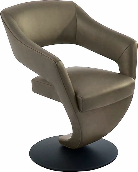 K+W Komfort & Wohnen Drehstuhl "Kansas" () Design Leder-Drehsessel mit hohe günstig online kaufen
