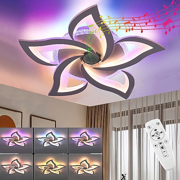 oyajia Deckenleuchte LED Deckenlampe mit Bluetooth günstig online kaufen