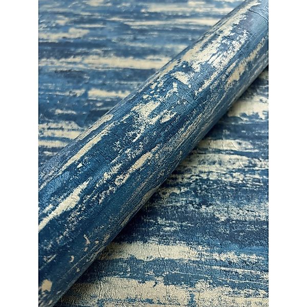 Newroom Vliestapete Murray Blue Uni Modern günstig online kaufen