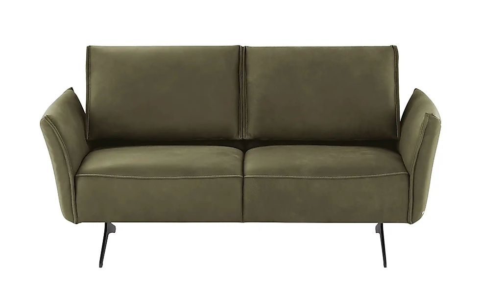 KOINOR Ledersofa  Vineto ¦ grün ¦ Maße (cm): B: 176 H: 110 T: 88.0 Polsterm günstig online kaufen