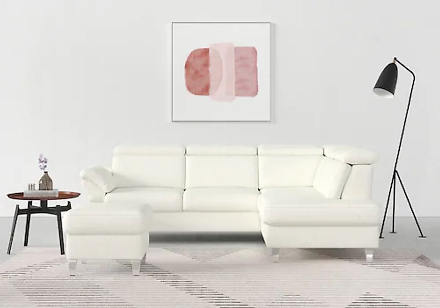sit&more Ecksofa »Arngast L-Form« inklusive Kopfteilverstellung und Federke günstig online kaufen