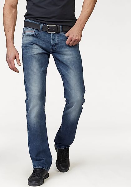 Bruno Banani Straight-Jeans "Dylan", gerade Beinform, Used-Waschung, niedri günstig online kaufen