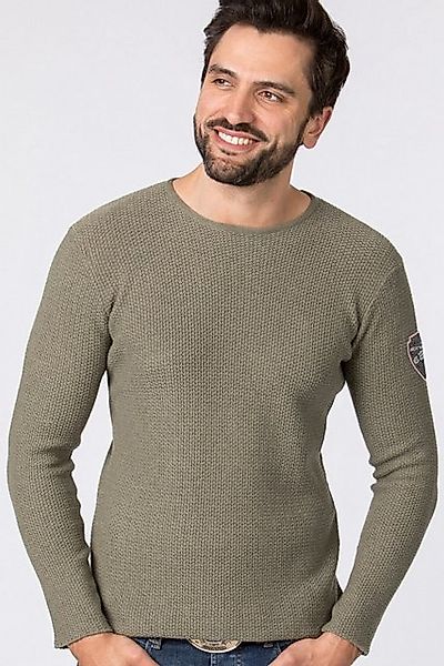 Stockerpoint Strickpullover Strickpullover Herren - PEDRO - natur, oliv günstig online kaufen