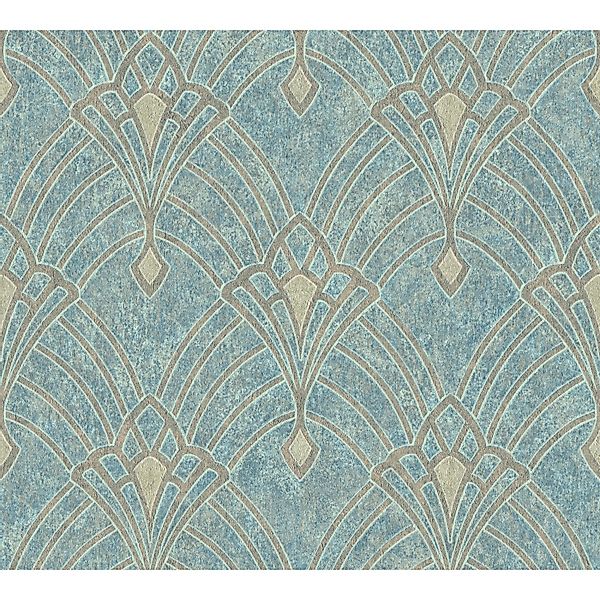 Bricoflor antik Vliestapete Im Jugendstil Vintage Tapete Hellblau Ideal für günstig online kaufen