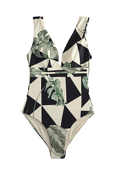 Next Badeanzug Bauchformender Badeanzug mit tiefem günstig online kaufen