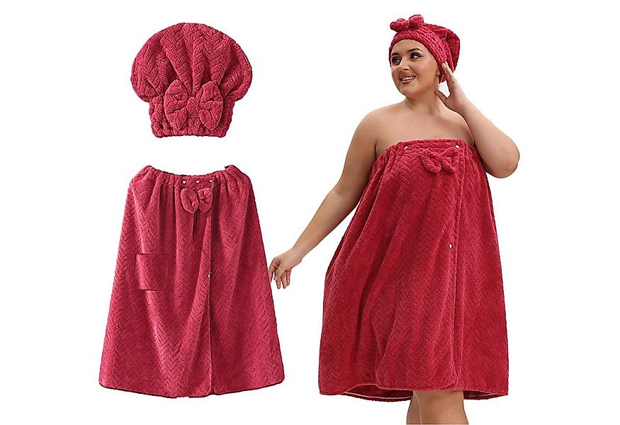 Mutig Saunatuch Saunakilt Damen, weiches Saunatuch Bademantel Frottee Badet günstig online kaufen