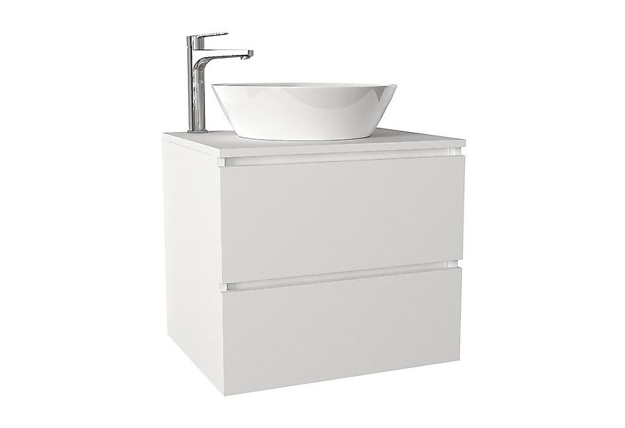 moebel17 Barschrank Waschbeckenunterschrank Hängend Carmita Weiß (Einzelmöb günstig online kaufen