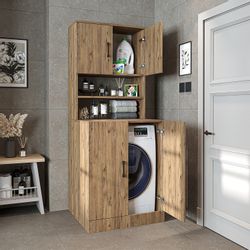 Roomart Waschmaschinenumbauschrank (Waschmaschinenschrank Trocknerschrank W günstig online kaufen