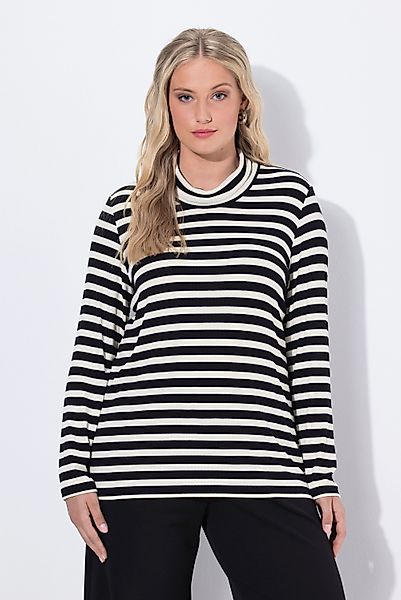 Ulla Popken Longsleeve Shirt Ringel Slim günstig online kaufen