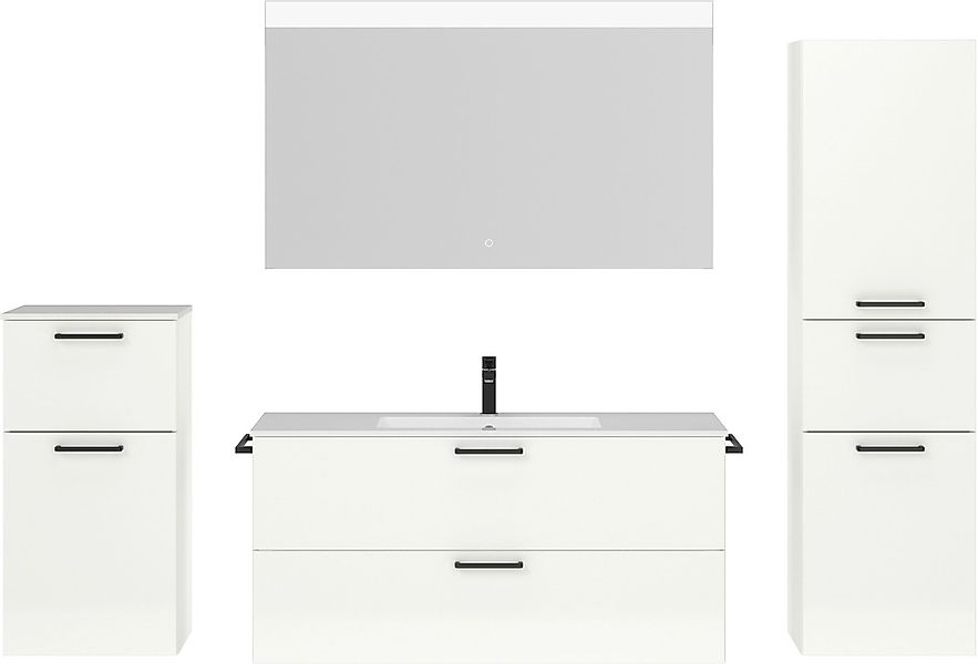 nobilia Badmöbel-Set "Tolvina" vormontiert, mit Soft-Close, 4 Stk. tlg. günstig online kaufen