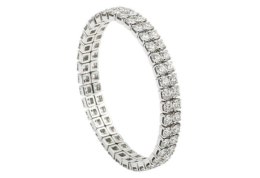 KARMA Armband Damen Strass dehnbar Silber 0,7 cm od. 3,5 cm (1-tlg., Strass günstig online kaufen