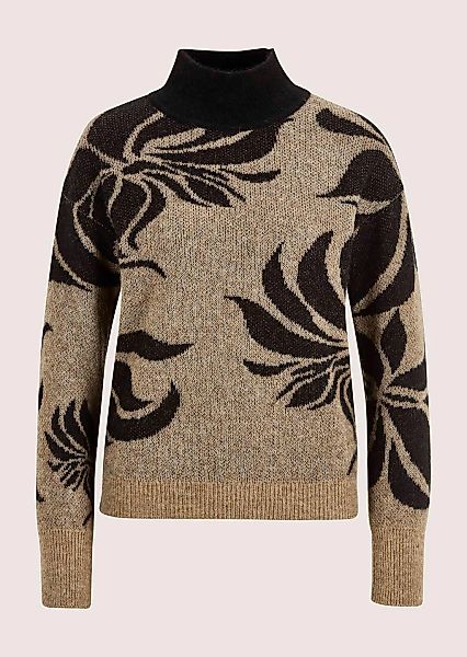 MADELEINE Longpullover "Strickpullover Stilvoller Wollpullover mit floralem günstig online kaufen