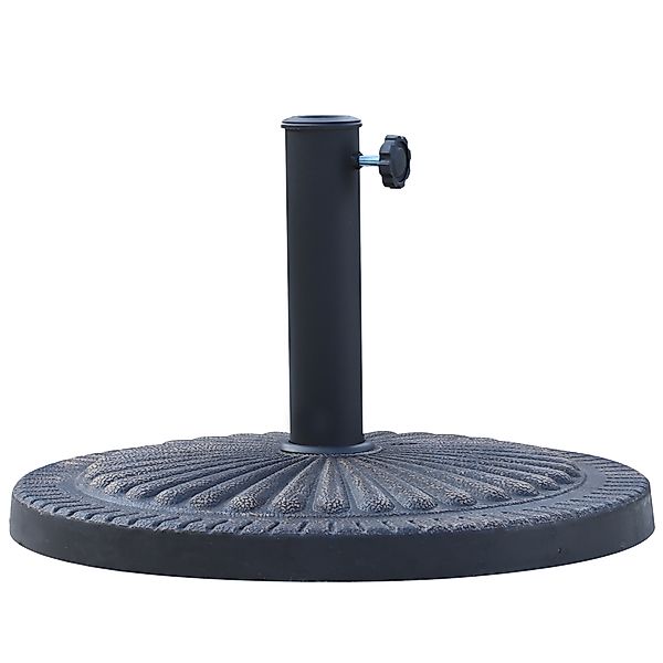 Outsunny Sonnenschirmständer Durchmesser 3,8-4,8cm Blumenmuster mit Knopf G günstig online kaufen