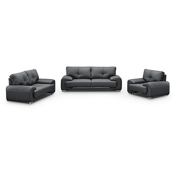 Beautysofa Big-Sofa Polstergarnitur Omega Set 3+2+1 Sofa Wohnzimmer Sofagar günstig online kaufen