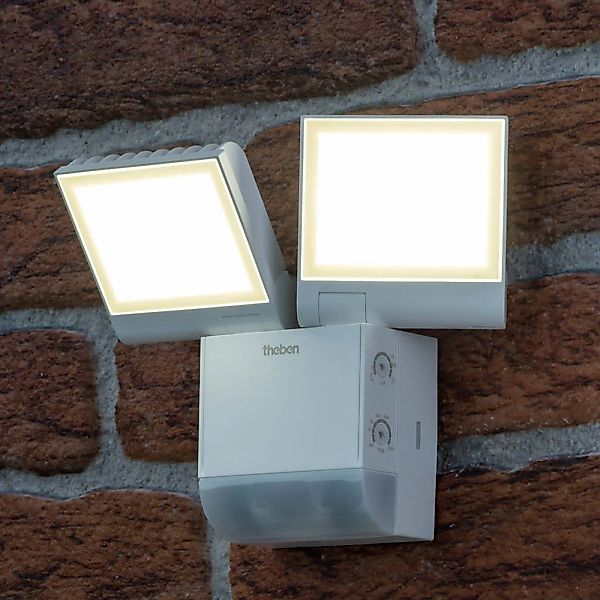 Theben LED-Außenwandleuchte theLeda S17-100, weiß, Sensor günstig online kaufen