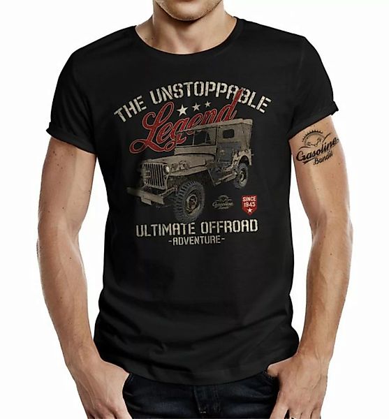 GASOLINE BANDIT® T-Shirt für Offroad 4x4 Fahrer: Unstoppable Legend günstig online kaufen