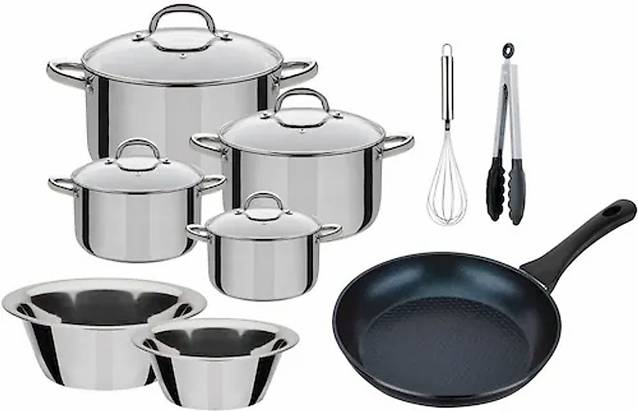 GSW Topf-Set »Montreal« je 1 Fleischtopf 14/16/20/24 cm, 1x Bratpfanne 24 c günstig online kaufen