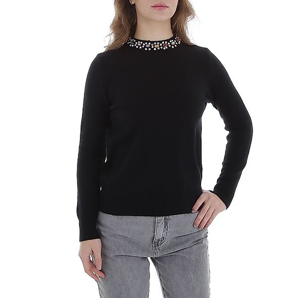 Ital-Design Strickpullover Damen Freizeit (88578852) Strass günstig online kaufen