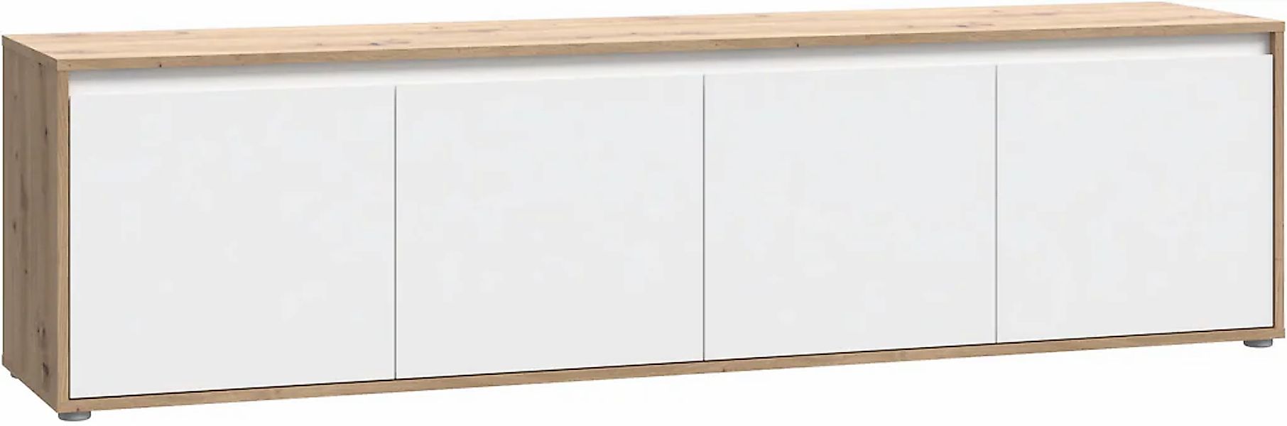 FORTE Sideboard "Kommode groß Breite ca 152 cm" B/H/T 152,3/78,5/42 cm, gri günstig online kaufen