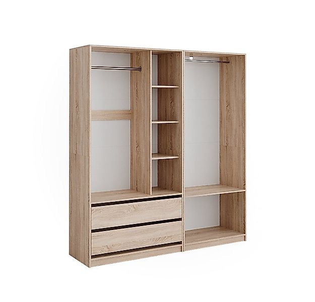Vicco Kleiderschrank Elmo, Sonoma, 100 x 200 cm 2er Set günstig online kaufen
