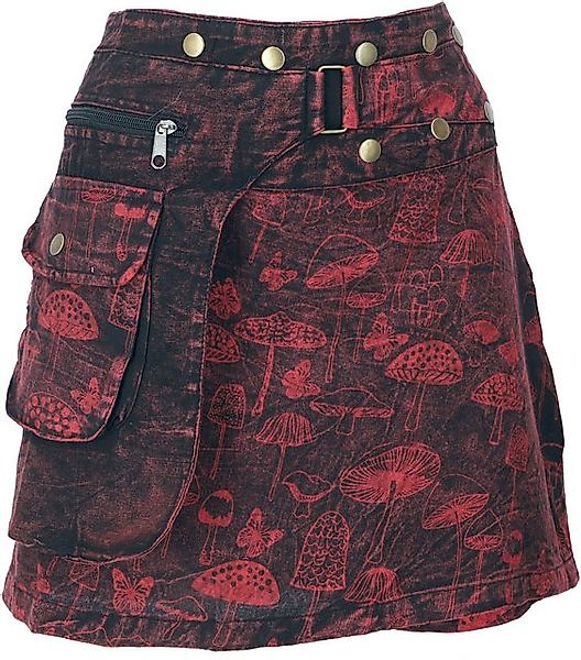 Guru-Shop Minirock Wickelrock, kurzer Rock, Cacheur, günstig online kaufen
