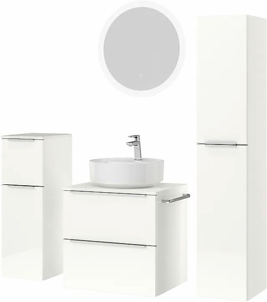nobilia® Badmöbel-Set »Alvene« vormontiert, mit Soft-Close, 4 Stk. tlg. Hoc günstig online kaufen