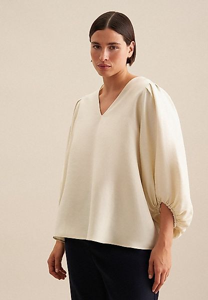 seidensticker Shirtbluse Schwarze Rose 3/4 V-Neck Uni günstig online kaufen